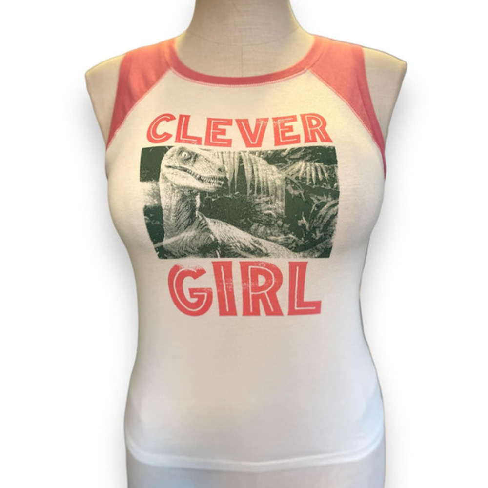 Torrid 0 (0X size 12)‎ Jurassic Park Clever Girl Dinosaur Crop Cropped Tank Top